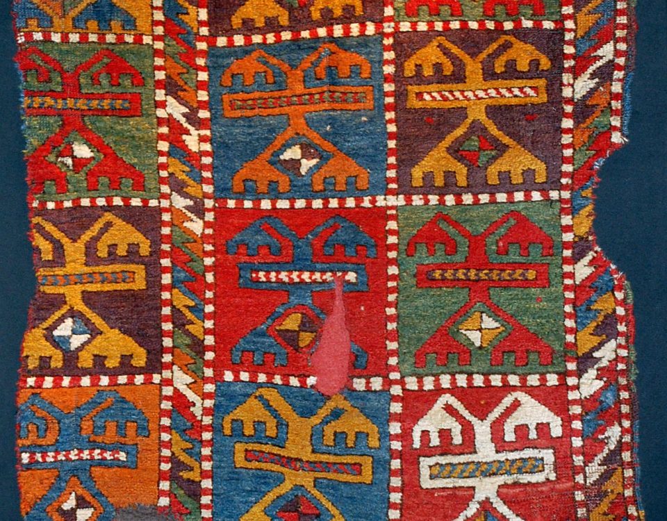 Antique Konya Karacadağ-Işıklar carpet, Early 19th century, Central Anatolia